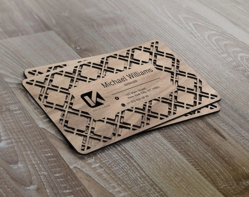Custom Wooden Business Card Laser Engraving UAE - Laser Engraving Services Dubai UAE